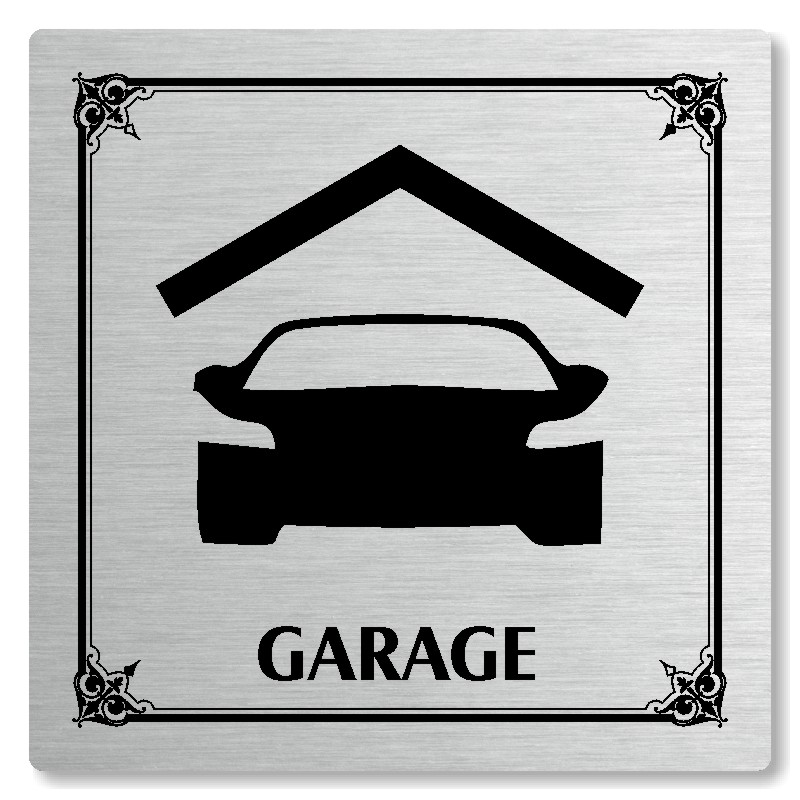 Garage, 118x118mm, stříbrná, Nebraska